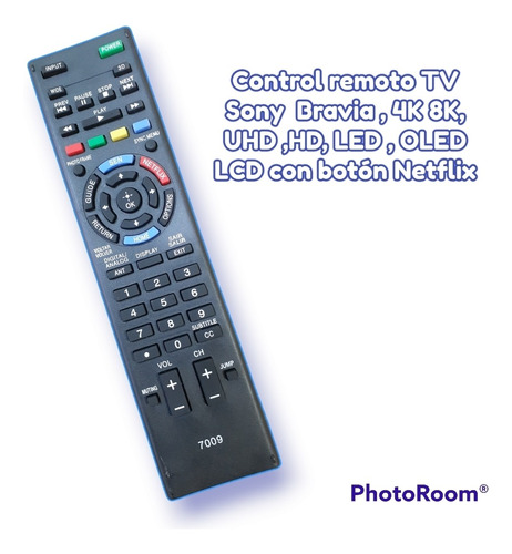 Control Remoto Tv Sony Bravia , 4k 8k, Uhd ,hd, Led , Oled