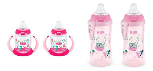 Nuk Vaso Para Aprender, 5 Onzas, Paquete De 2, Flores Y Taza