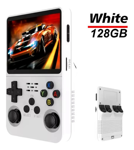 Consola R36s De 128gb Con Funda Y Grips Blanco