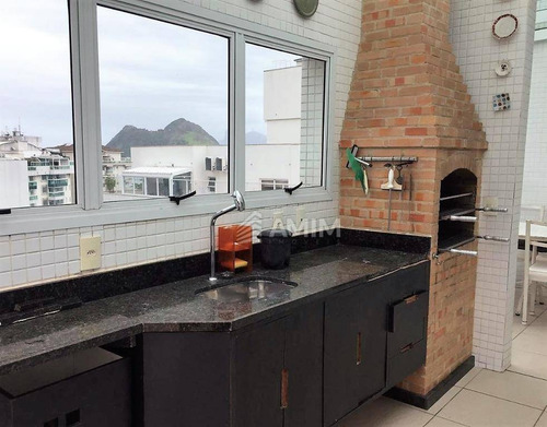Linda Cobertura Em Charitas,com 4 Suítes E Ampla Área De Lazer Com Piscina Em Alvenaria E Sauna. Niterói, Rj - Co0172