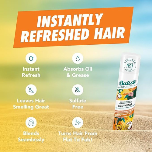 Shampoo Seco Tropical - Frescor E Brilho Com Aroma Tropical