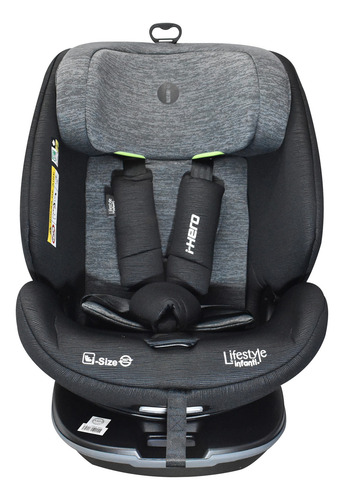 Autoasiento Lifestyle By Infanti I-hero I-size Negro/gris