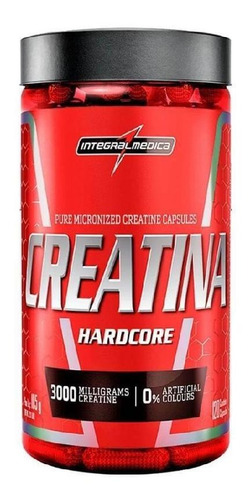Creatina Integralmedica 100% Pura 120 Cápsulas Sin Sabor