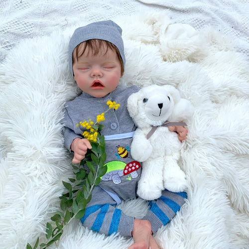 Imagen 5 de 5 de Bebe Reborn Originales Charlie Cuerpo Completo De Silicon