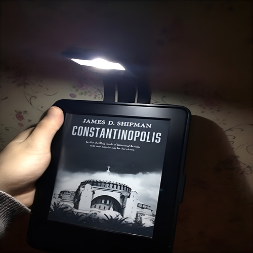 Luz Para Libro Led Clip Portátil Luz De Lectura De Libro Estructura Negro