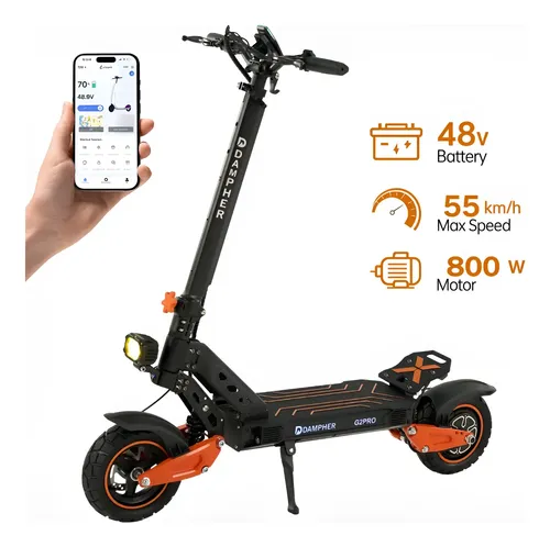 Patinete Elétrico Scooter Dobrável Dampher G2pro 800w 55km/h