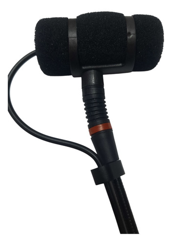 Micrófono 3 Pines Mini Xlr Con Pinza Para Saxofón Y Acordeón Negro