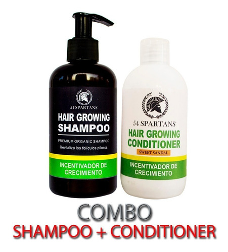 Combo Shampoo + Acondicionador Anticaída 54 Spartans