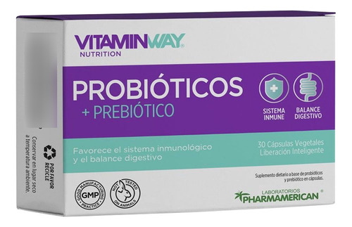Probióticos Prebiótico Sistema Digestivo Inmune Vitamin Way