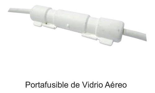 Portafusible Aereo Cilindrico P/ Fusible De Vidrio Con Tapa 