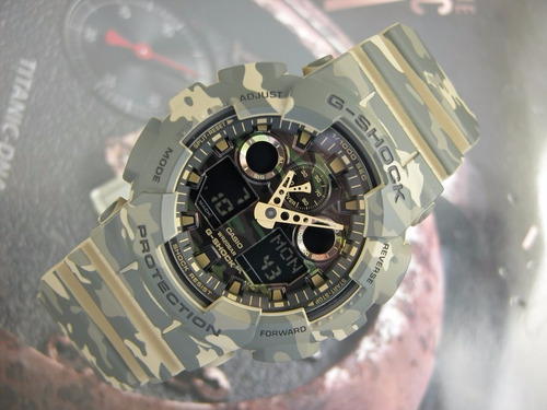 Relógio Casio G-shock Camuflado Ga-100cm-5adr