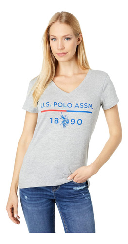Eua Polo Ass. Camiseta Com Decote Em V Com Logotipo 1890 Cin