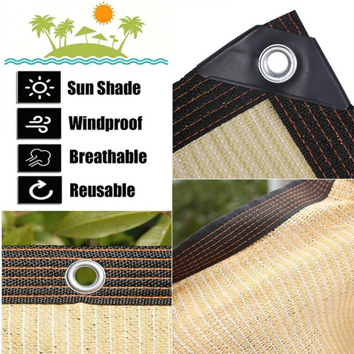 Sombrite Para Piscina 5mx3m Horta Toldo Portatil Uv Carro Q
