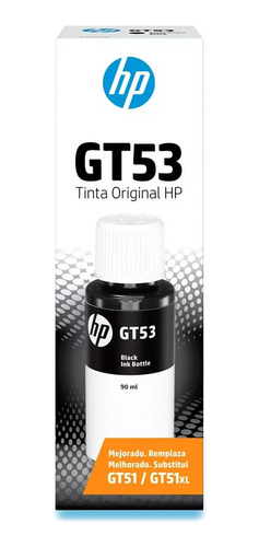 Garrafa De Tinta Hp Gt53 Preto 