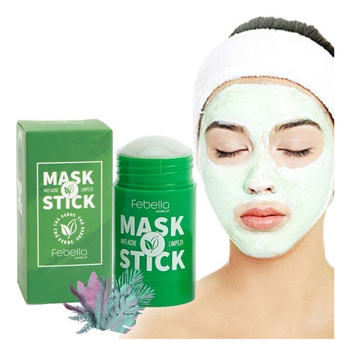 Máscara De Chá Verde Stick Tira Acne Espinhas Limpa Pele 40g