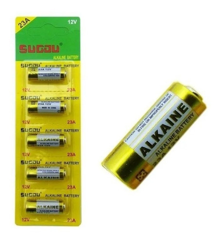 Set 5 Pilas 23a 12 Volt Control De Alarma Auto Timbre Casa