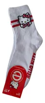 Comprar Medias Algodon 1\u002F2 Caña Hello Kitty Gatito Retro Cute Sanrio Blanco Kitty Retro Único 36 Al 40