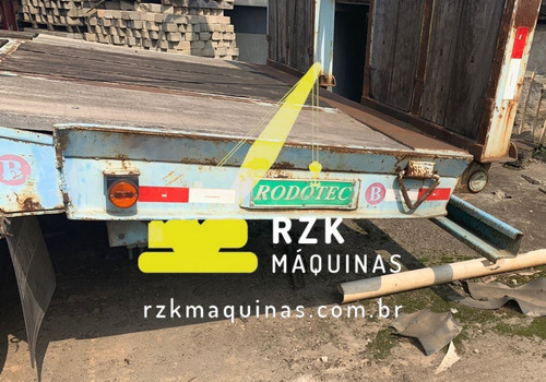 Imagem 13 de 15 de Carreta Prancha Reta 3 Eixos Rodotec Com Rampa - 2011