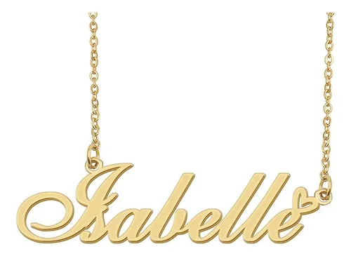 Aoloshow Isabelle Nombre Collar Cabello Catinano Costilería