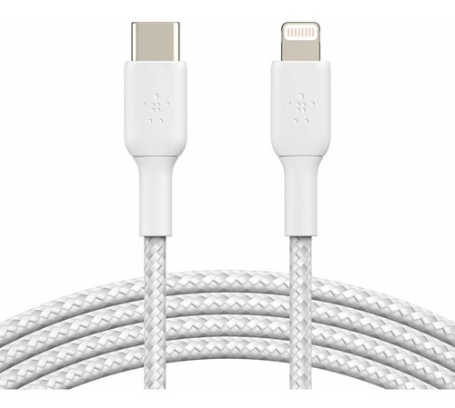 1 Cable Trenzado Usb-c A Lightning Mfi 90cm Belkin -zxjn