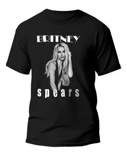 Remera Britney Spears Diseño Black & White. Unisex