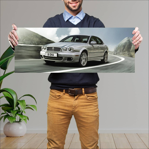 Cuadro 30x80cm Auto 2007 Jaguar X Type Auto 223