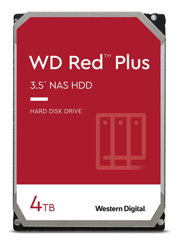 Disco Hdd 3.5  Sata 4tb Western Digital Red Plus Wd40efpx