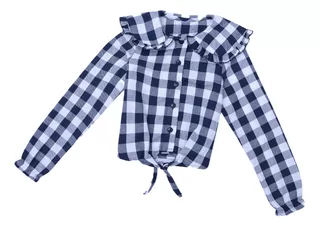 Blusa Para Niña Tipo Vaquera A Cuadros