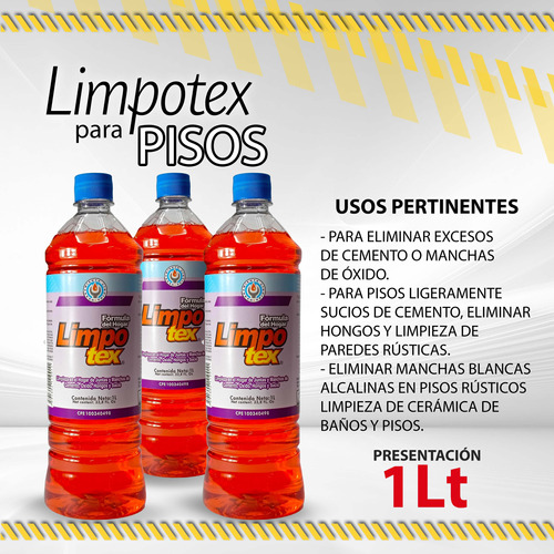 Limpotex Para Pisos Sucios De Cemento 1 Lt / 7591602110011