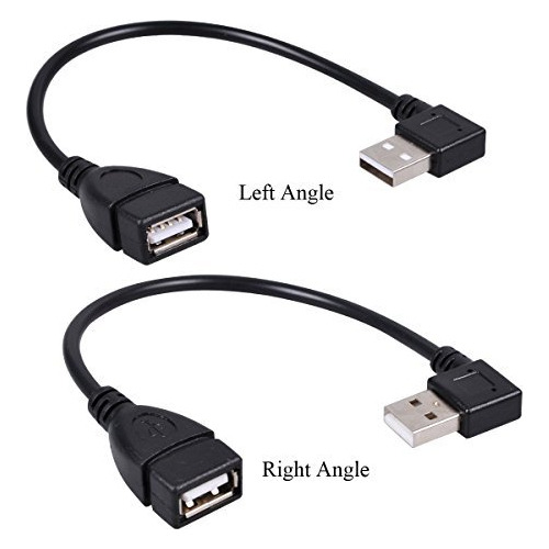 Cable De Extensión Ucec Usb 2.0, En Ángulo Izquierdo Y Derec