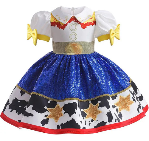 Vestido De Cosplay De Toy Story Jessie Para Niña-2024