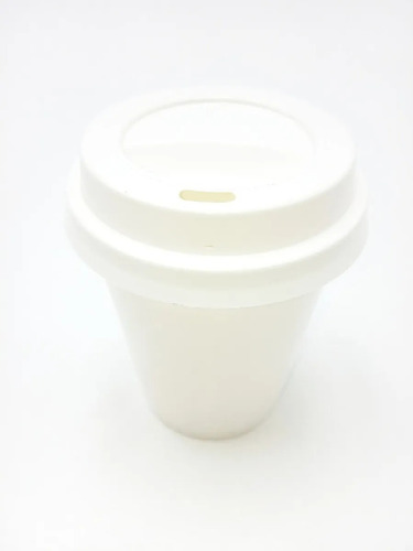 20 Vaso Cafe Bebida Caliente Plastico Con Tapa 0408 Xaviplas