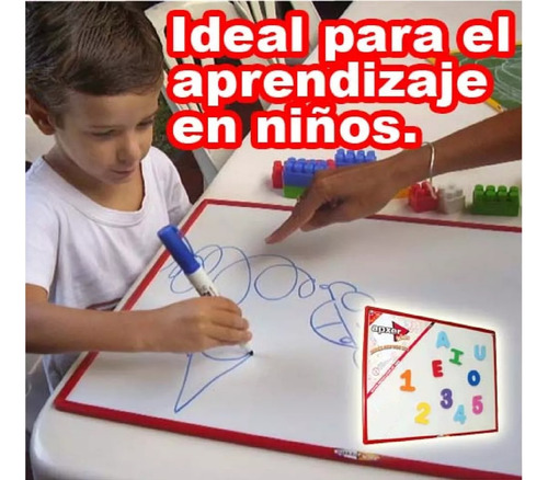 Imagen 3 de 5 de Pizarra Didáctica Magnética 40x60 Cm Playking