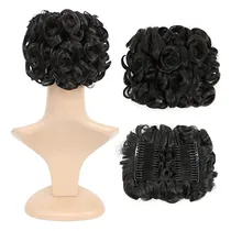 Comprar Swacc Short Messy Curly Dish Hair Bun Extension Pelo 4vbxx