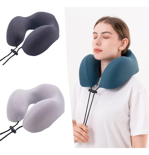 Almohada De Viaje Para Avión, Coche, Asiento Y Soporte Para