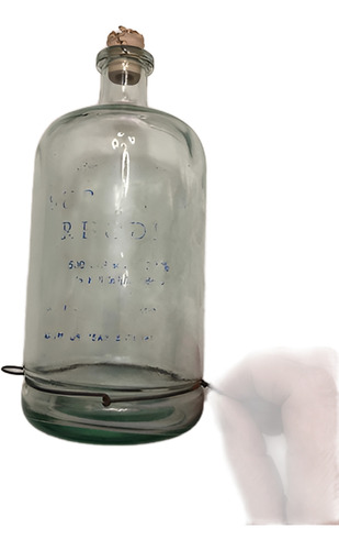 Frasco Antiguo De Vidrio De Medicina.rivero,industria Argent (Usado)