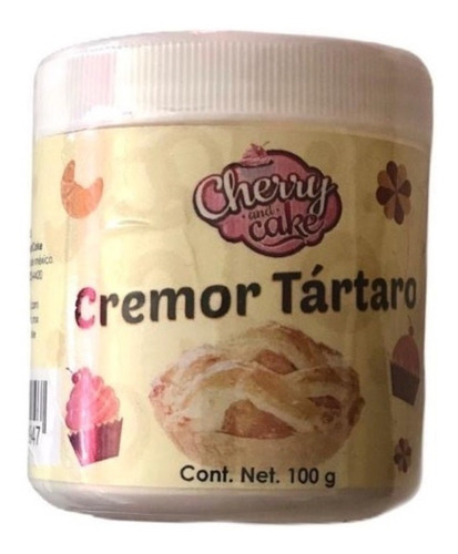 Cremor Tártaro 100 Grs Para Repostería Cherry And Cake 