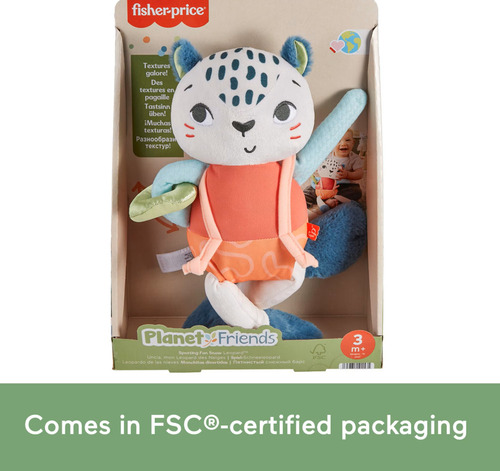 Juguete Sensorial Fisher-price Planet Friend Snow Leopard 3+