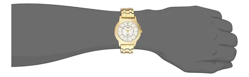 Timex Bank Street Watch Dorado blanco gold tone white Env o