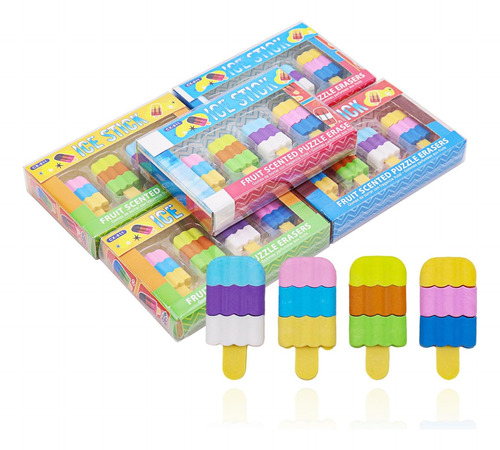 Borrador De Helado Apilable De Dibujos Animados, Borrad...