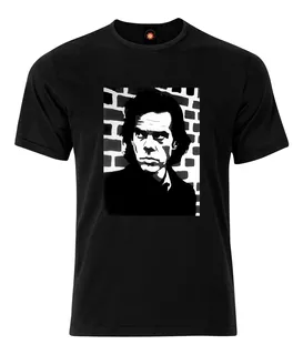 Remera Estampada Varios Diseños Nick Cave Retrato