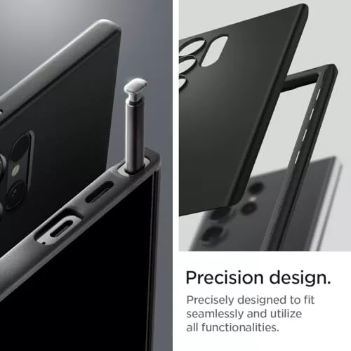Funda Spigen Thin Fit Para Samsung Galaxy S24 Ultra -negro