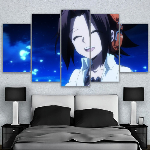 5 Cuadros En Canvas Shaman King Yoh Sonrisa Anime Artistico 