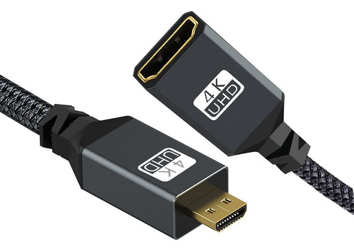 Cable Adaptador De Micro Hdmi Macho A Hdmi 4k Hembra