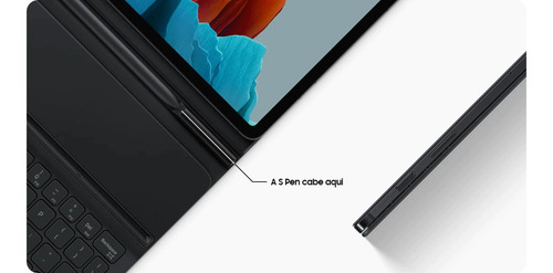Imagem 5 de 10 de Capa Teclado Slim Samsung Galaxy Tab S8 Preta Original