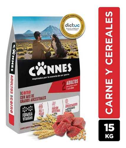 Cannes Adulto Carne Y Cereal 15 Kg -s9936