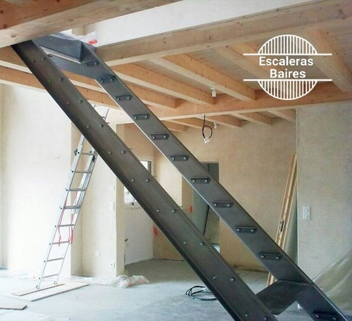 Escaleras Entrepisos Hierro Y Madera