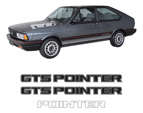 Kit Adesivos Passat Gts Pointer 1985 A 1990 Cinza Ad034