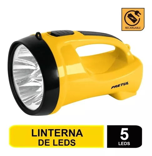 Linterna Led Recargable Alta Potencia 160 Mts Pretul