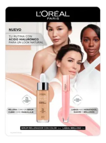Base Maquillaje Loreal True Match Serum Y Labial Paradise